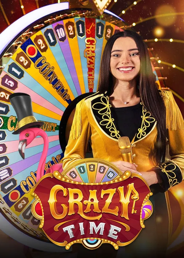 Ruota del game show Crazy Time di Evolution